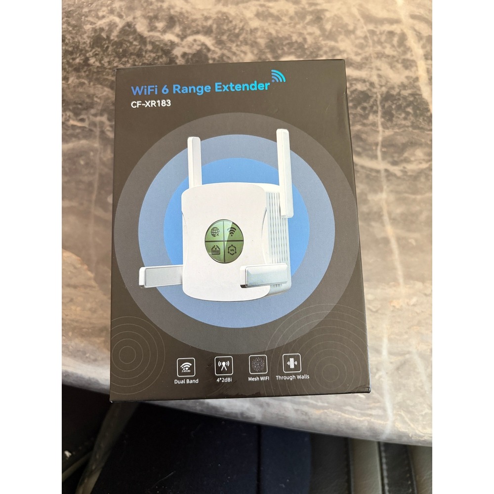 WiFi 6 Range Extender CF-XR183 Dual Band Signal Booster Mesh WiFi White